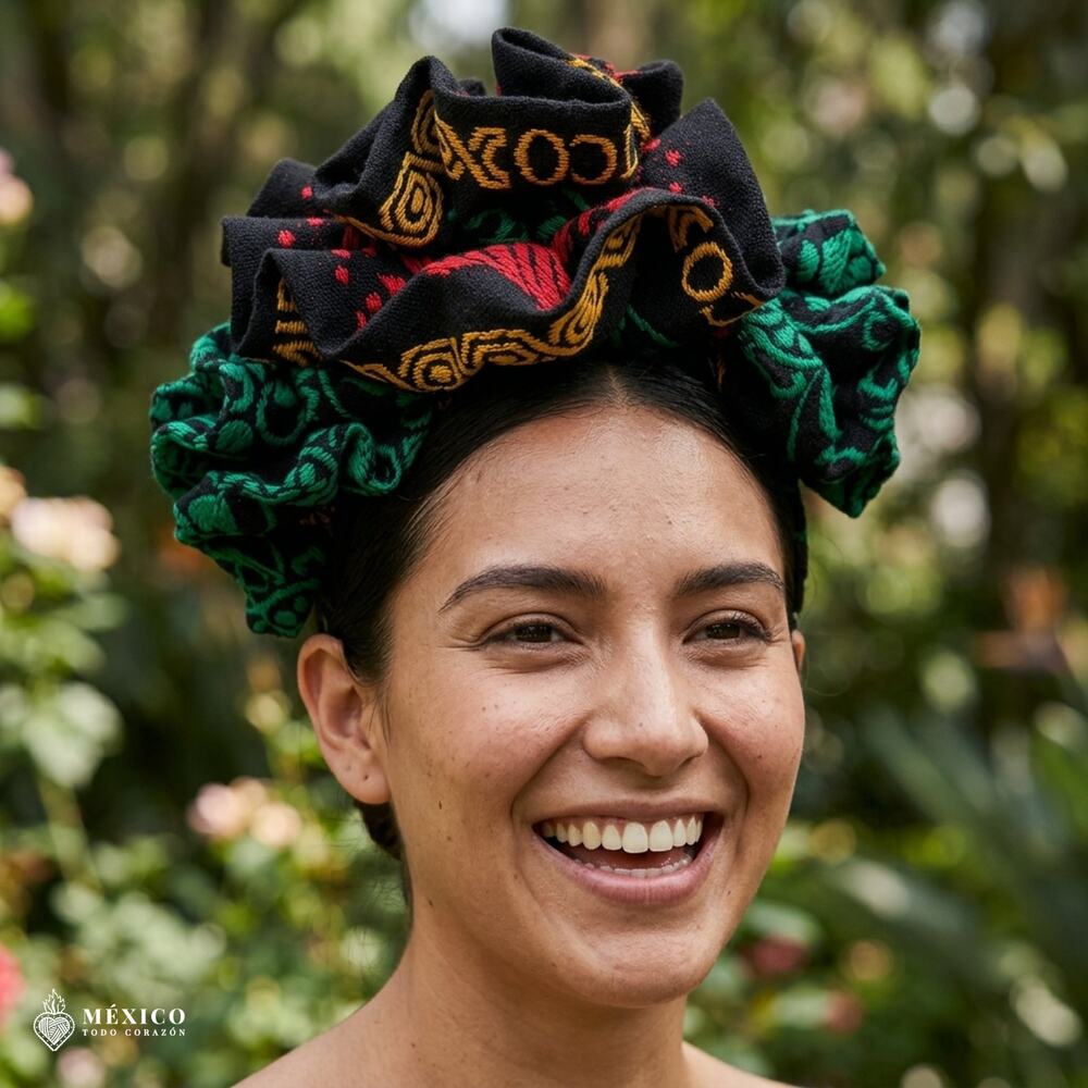 Traditional Mexican Cambaya Headband – Handmade Artisan Diadema